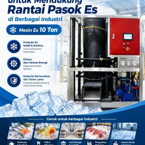 Mesin Es Kristal untuk Mendukung Rantai Pasok Es di Berbagai Industri
